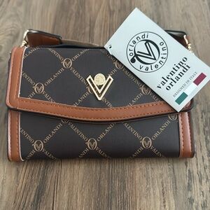 Valentino Orlandi Logo Crossbody Bag